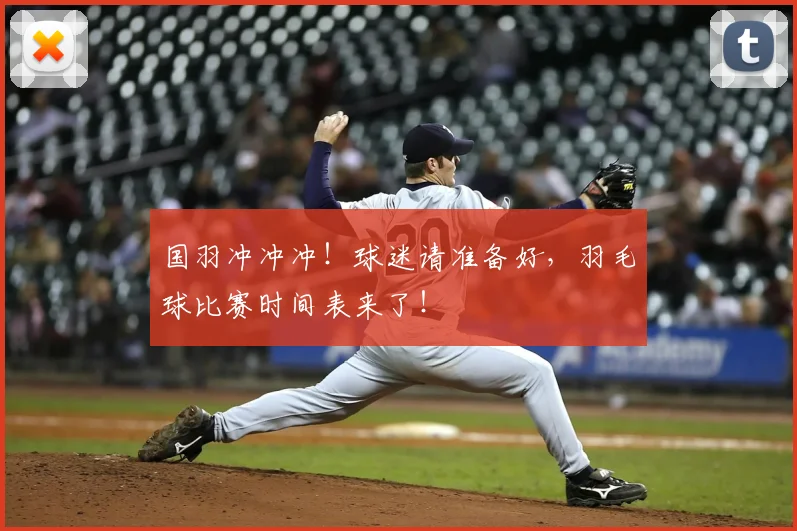 国羽冲冲冲！球迷请准备好，羽毛球比赛时间表来了！
